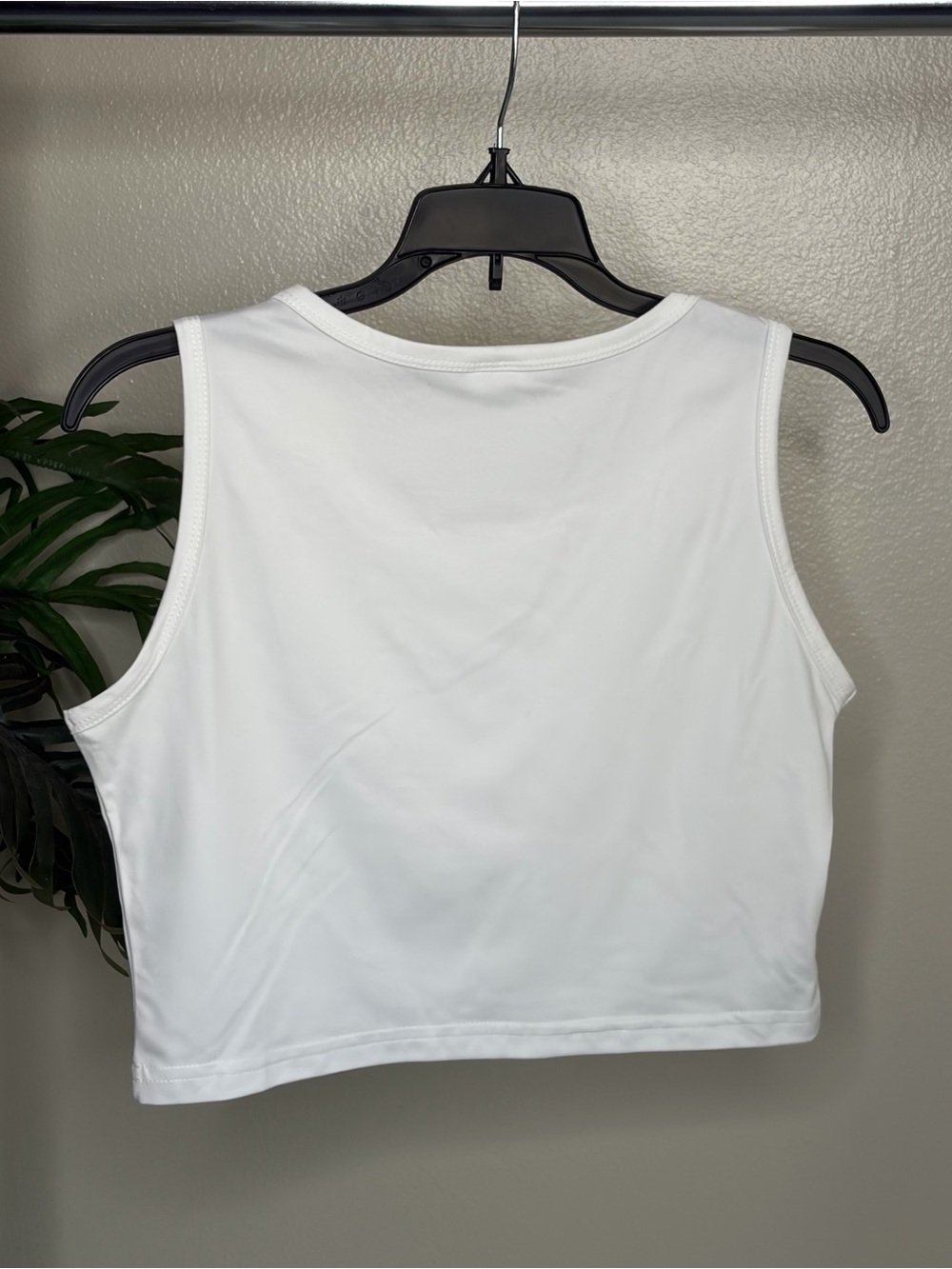 White Pink Lotus Mandala Cropped Tank Top Size M Yoga Festival - Picture 4 of 4
